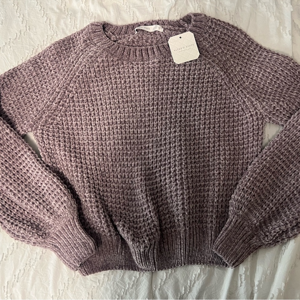 Altar'd State Lavender Knit Sweater